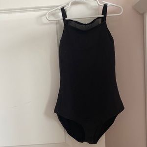 Mirella size 12 black dance leotard